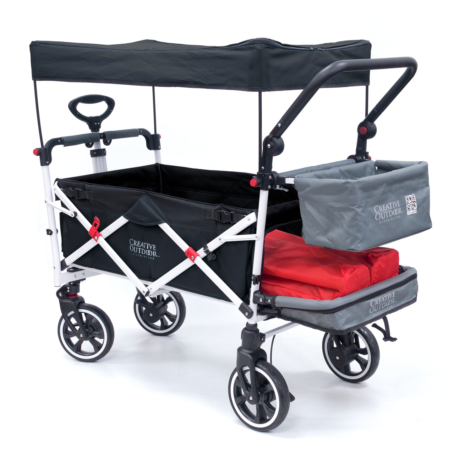 push-pull-titanium-series-plus-folding-wagon-stroller-with-canopy-black