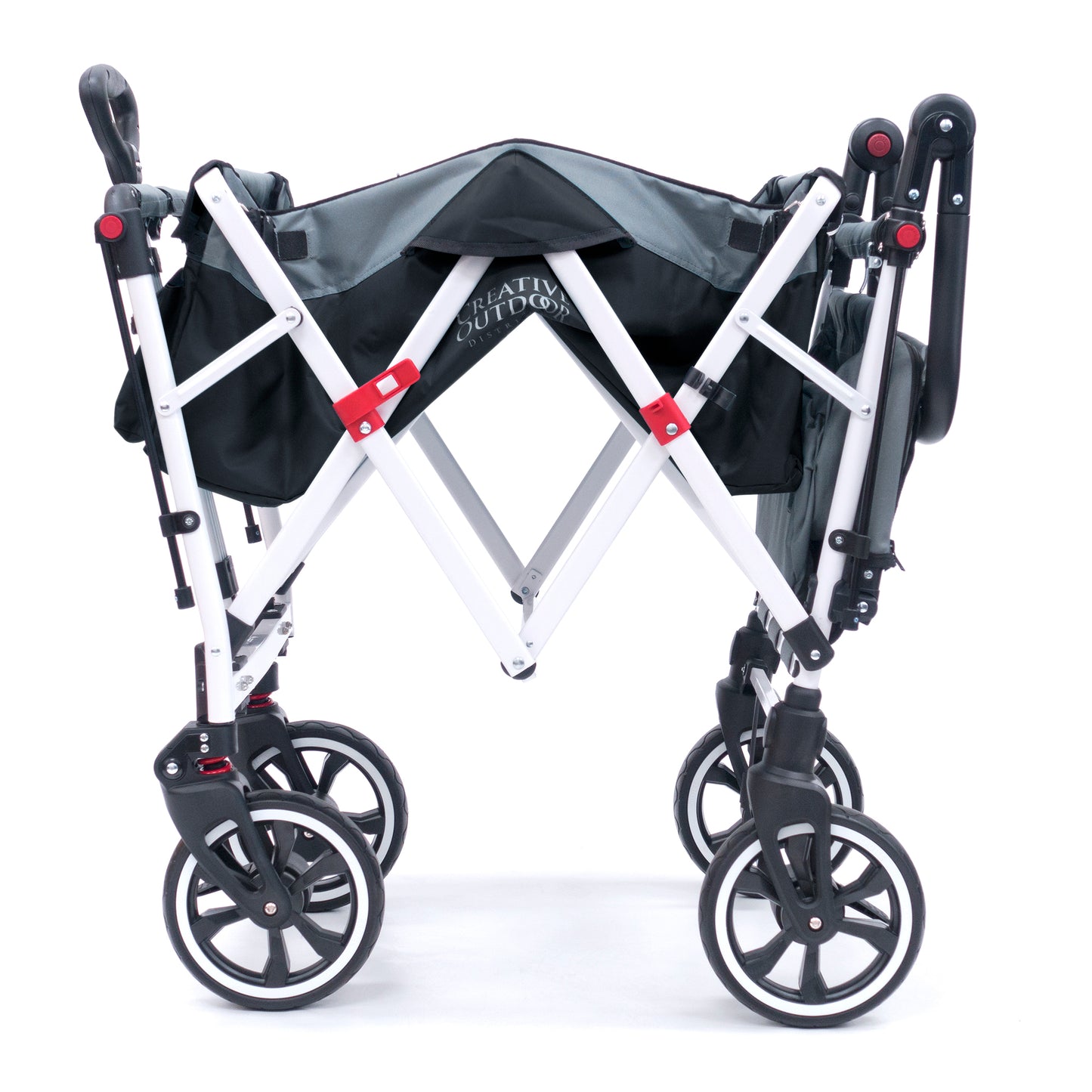 push-pull-titanium-series-plus-folding-wagon-stroller-with-canopy-black