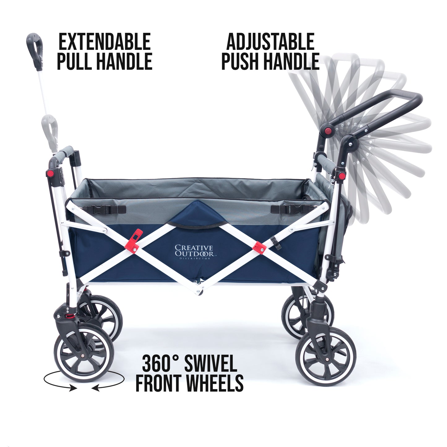 push-pull-titanium-series-plus-folding-wagon-stroller-with-canopy-navy-blue