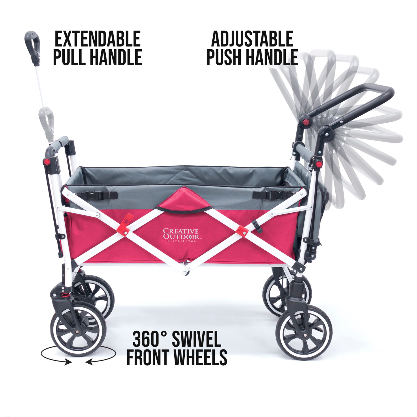 push-pull-titanium-series-plus-folding-wagon-stroller-with-canopy-pink