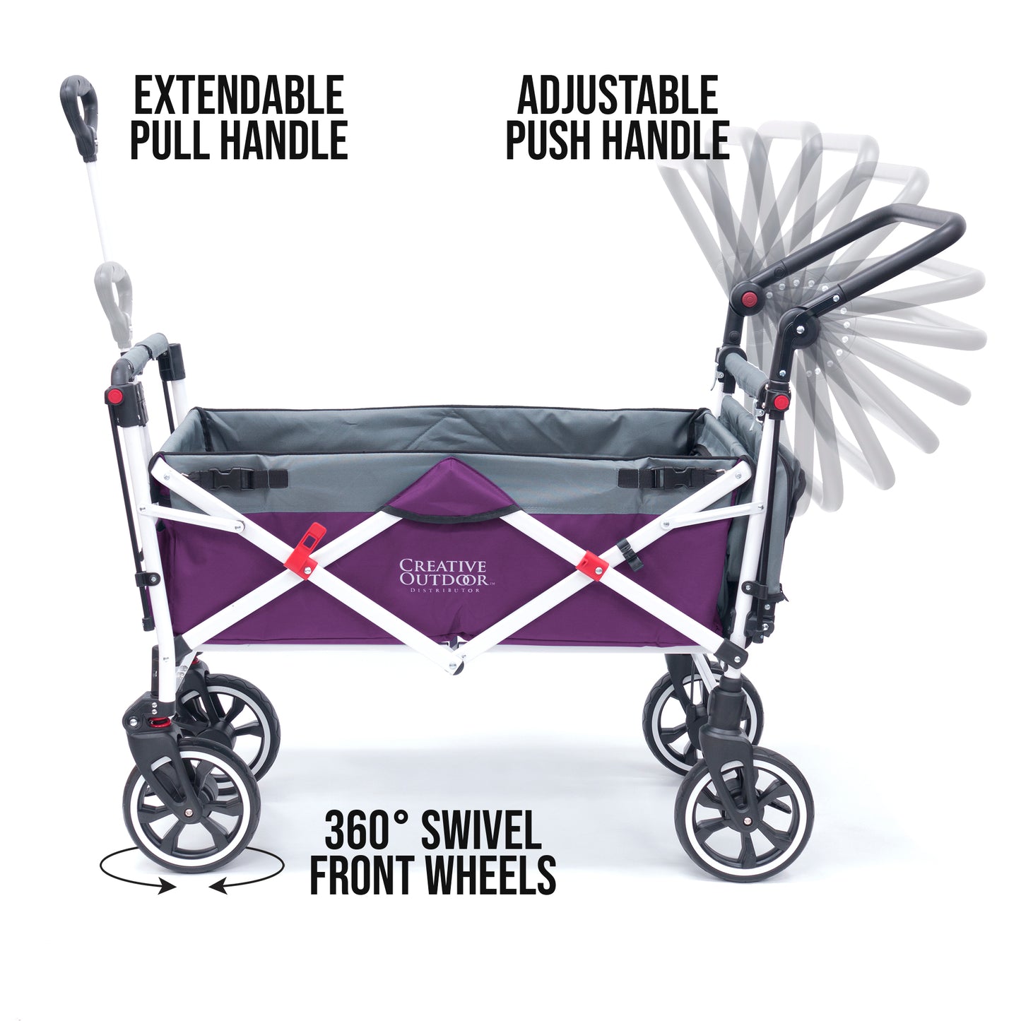 push-pull-titanium-series-plus-folding-wagon-stroller-with-canopy-purple