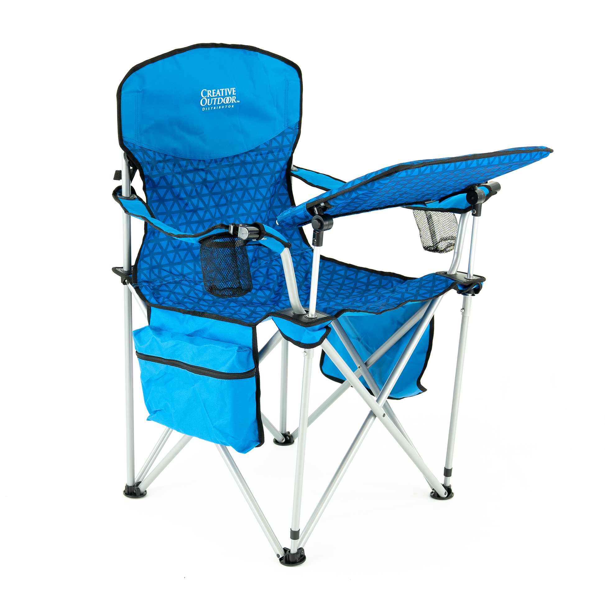iChair Folding Wine Chair with Adjustable Table | Orange - Custom Folding Wagons