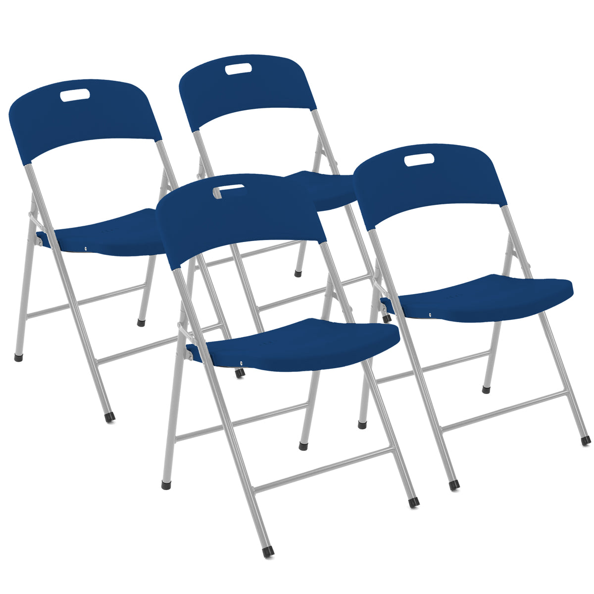 The Rolling Table - 6 ft. Folding Table on Wheels - Team Colors - Blue & Gray - Creative Wagons