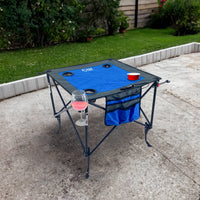 Thumbnail for Adjustable Height Folding Wine Table | Blue - Custom Folding Wagons