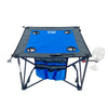 Adjustable Height Folding Wine Table | Blue - Custom Folding Wagons