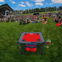 Thumbnail for Adjustable Height Folding Wine Table | Red - Creative Wagons