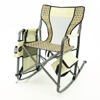 Thumbnail for Folding Rocking Chair with Ice Box Cooler | Teal - Custom Folding Wagons