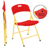 The Rolling Table - 6 ft. Folding Table on Wheels - Team Colors - Red & Yellow - Creative Wagons