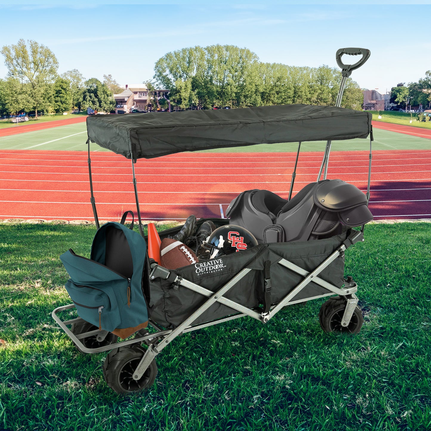 All-Terrain Deluxe Wagon - Black - Creative Wagons