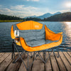 Luxury Loveseat Folding Wine Chair | Orange - Creative Wagons