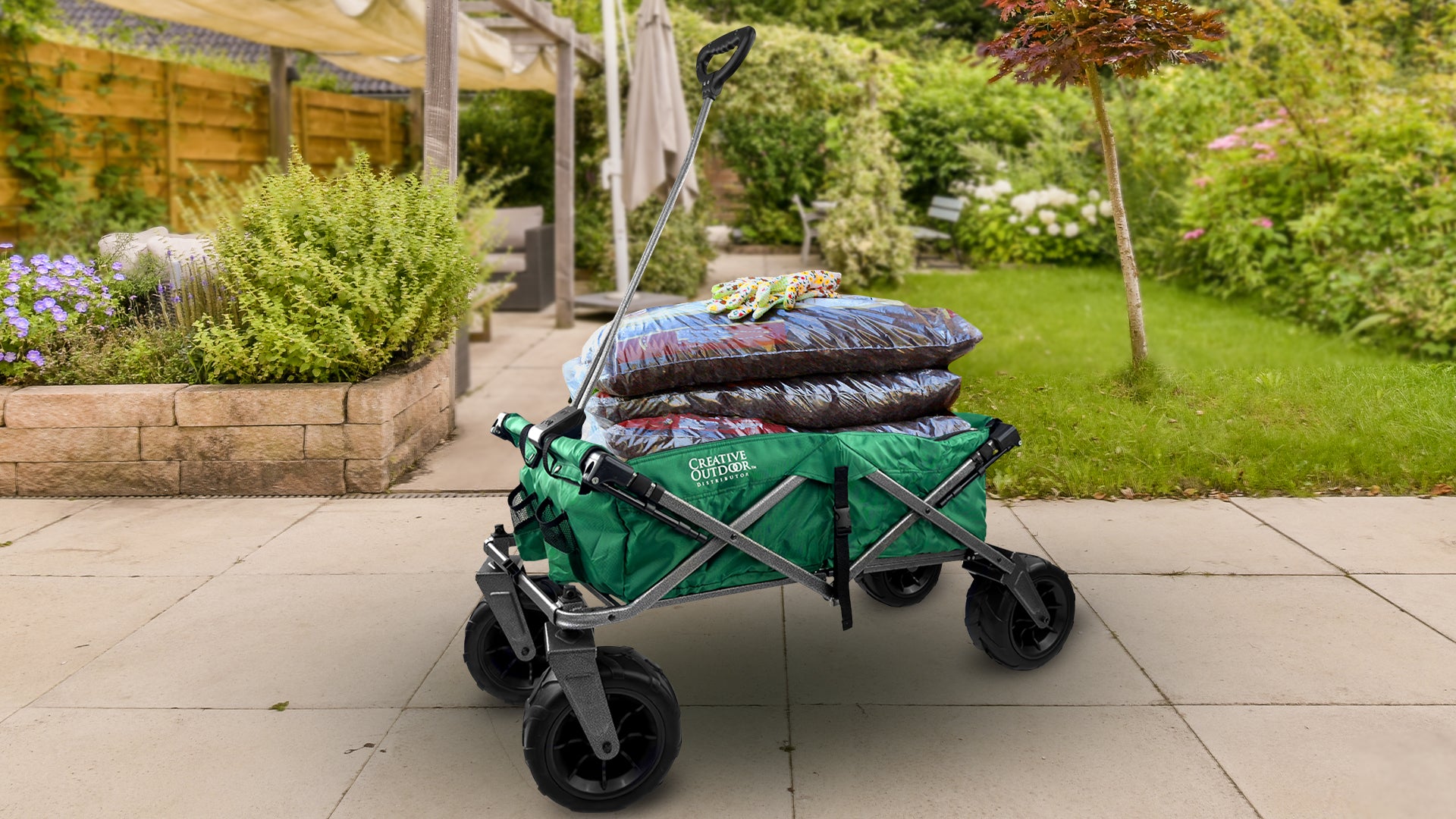 XXL Hauler Deluxe with Cooler Rack | Green - Creative Wagons
