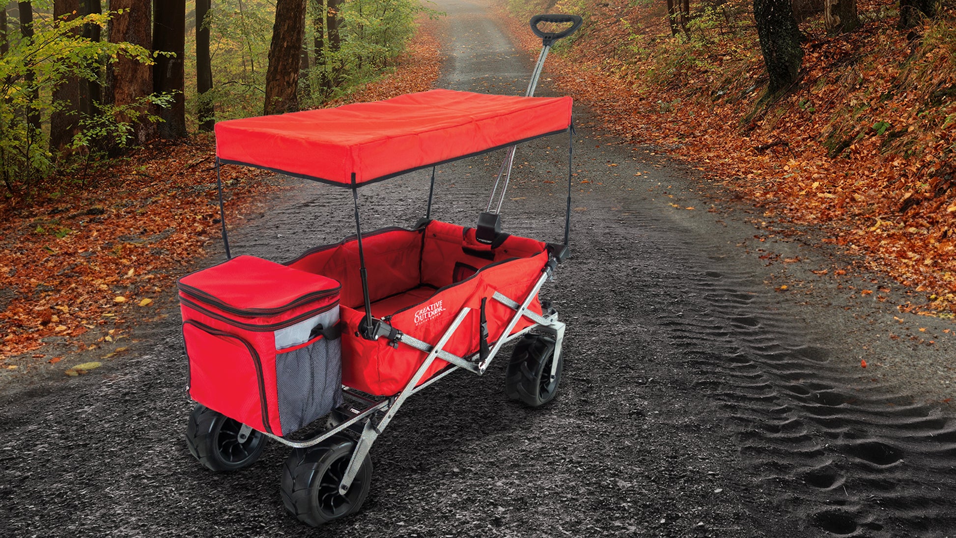 XXL Hauler Deluxe with Cooler Rack | Red - Creative Wagons