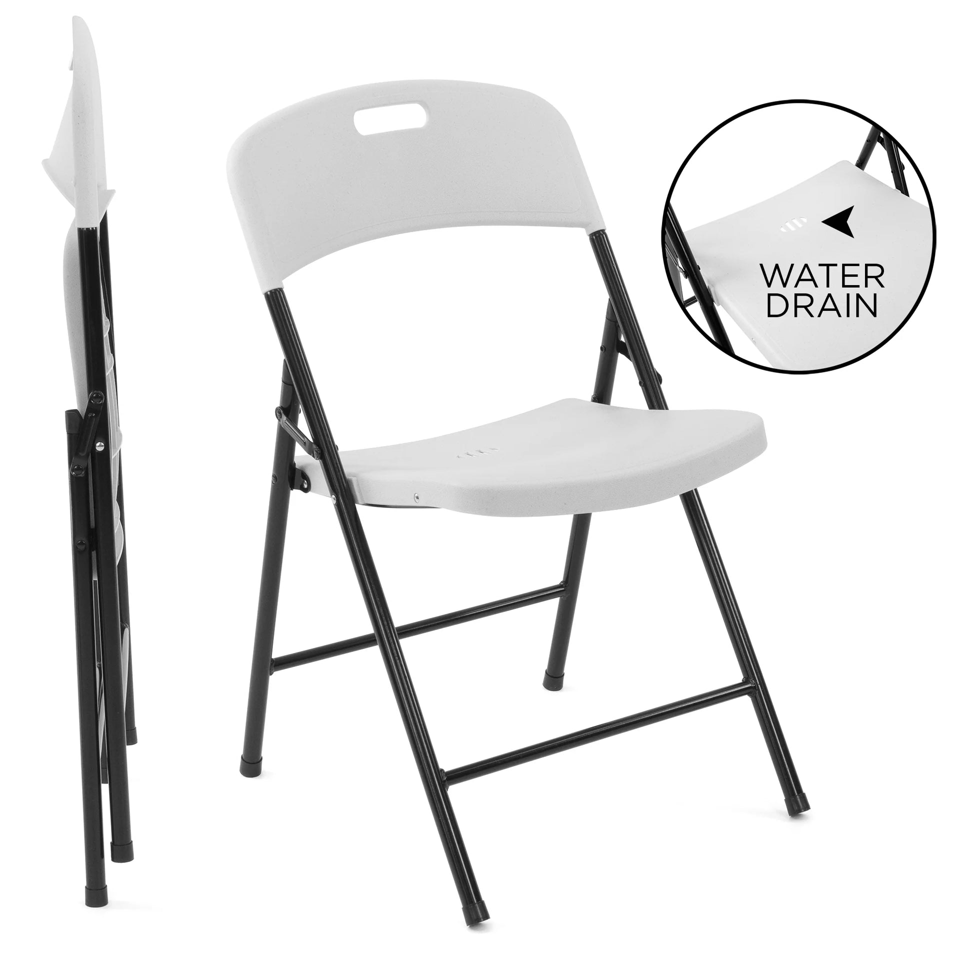 The Rolling Table - 6 ft. Folding Table on Wheels - Team Colors - White - Creative Wagons