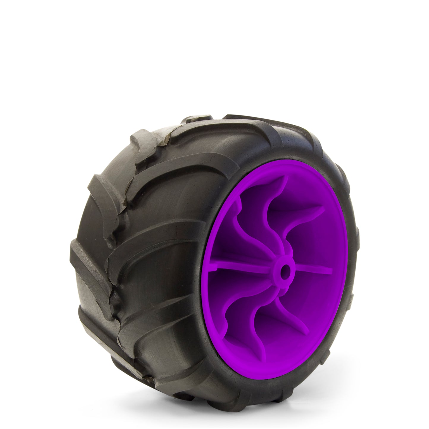 All-Terrain Folding Wagon Wheel Black/Purple
