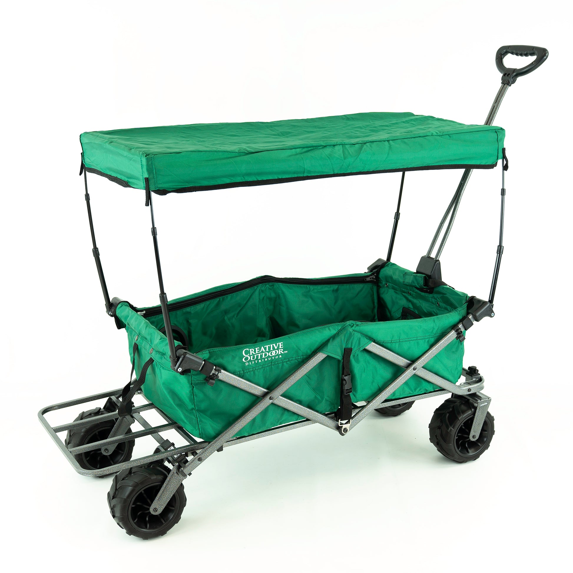 All-Terrain Deluxe Wagon - Green - Custom Folding Wagons