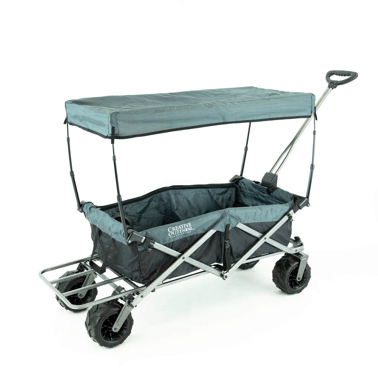 All-Terrain Deluxe Wagon - Black Gray - Custom Folding Wagons