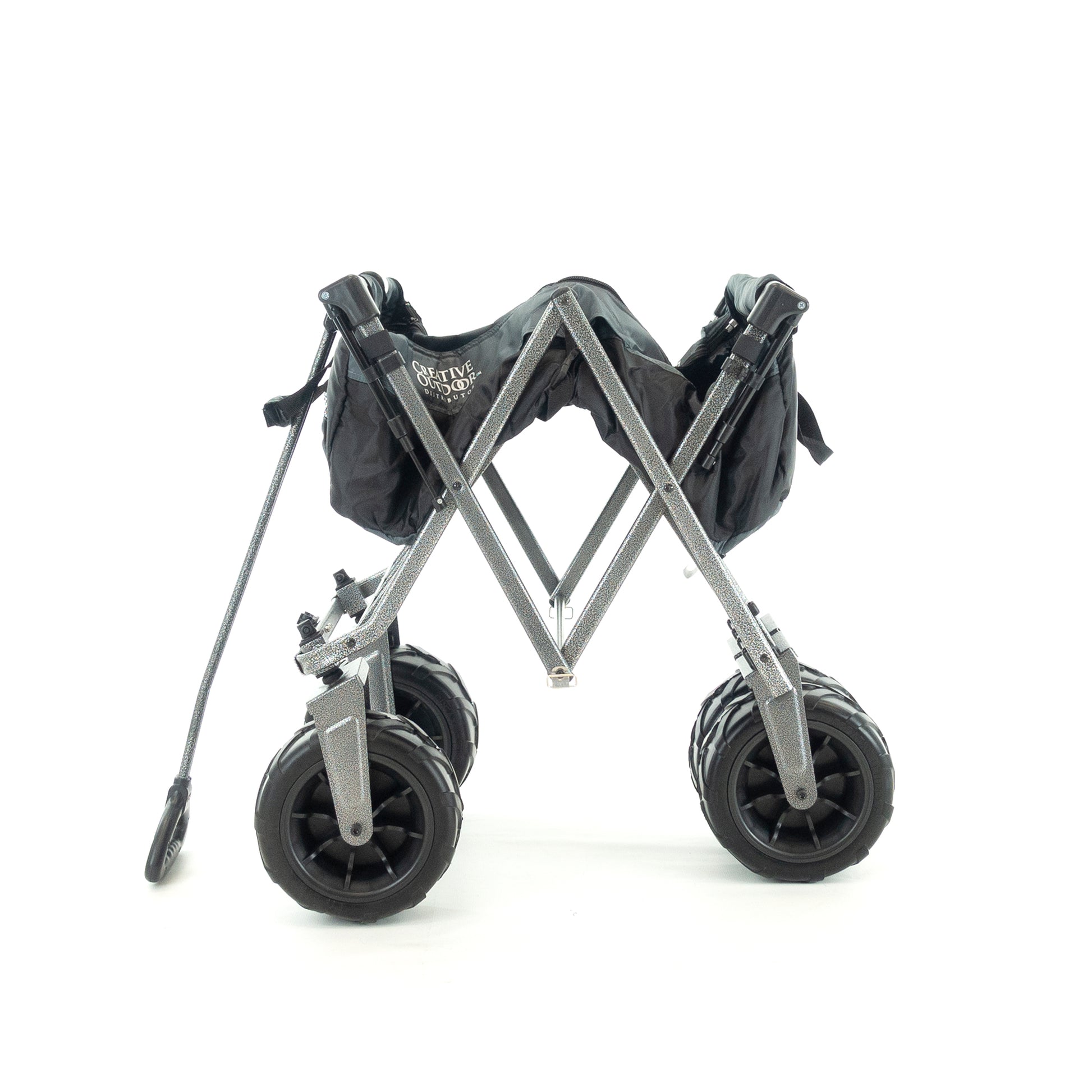XXL Hauler Deluxe with Cooler Rack | Black Gray - Custom Folding Wagons