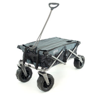 Thumbnail for XXL Hauler Deluxe with Cooler Rack | Black Gray - Custom Folding Wagons