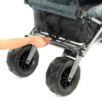 Thumbnail for XXL Hauler Deluxe with Cooler Rack | Black Gray - Custom Folding Wagons