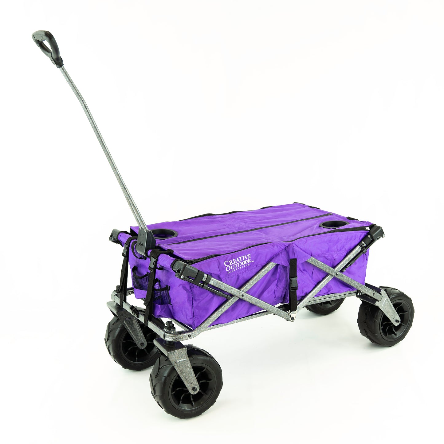 XXL Hauler Deluxe with Cooler Rack | Purple - Custom Folding Wagons