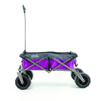 Thumbnail for XXL Hauler Deluxe with Cooler Rack | Purple Grey - Custom Folding Wagons