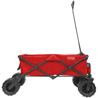 Thumbnail for XXXL Monster Folding Wagon Red Side View