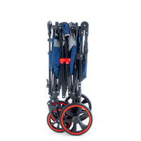 Thumbnail for push-pull-folding-stroller-wagon-with-canopy-navy-blue