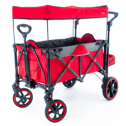 push-pull-folding-stroller-wagon-with-canopy-red