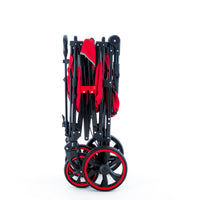 Thumbnail for push-pull-folding-stroller-wagon-with-canopy-red