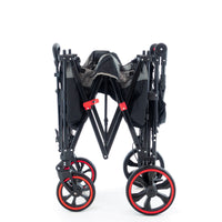 Thumbnail for push-pull-folding-stroller-wagon-with-canopy-black