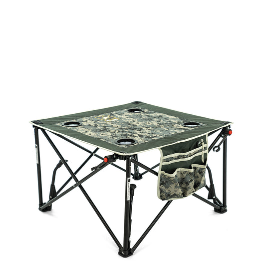 Folding Wine Table With Adjustable Height | Official US Army Licensed - Custom Folding Wagons