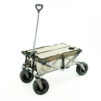 Thumbnail for XXL Hauler Deluxe with Cooler Rack | Brown Orange - Custom Folding Wagons
