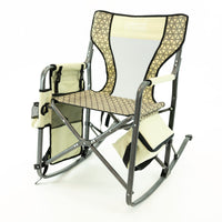 Thumbnail for Folding Rocking Chair with Ice Box Cooler | Earth Diamond - Custom Folding Wagons