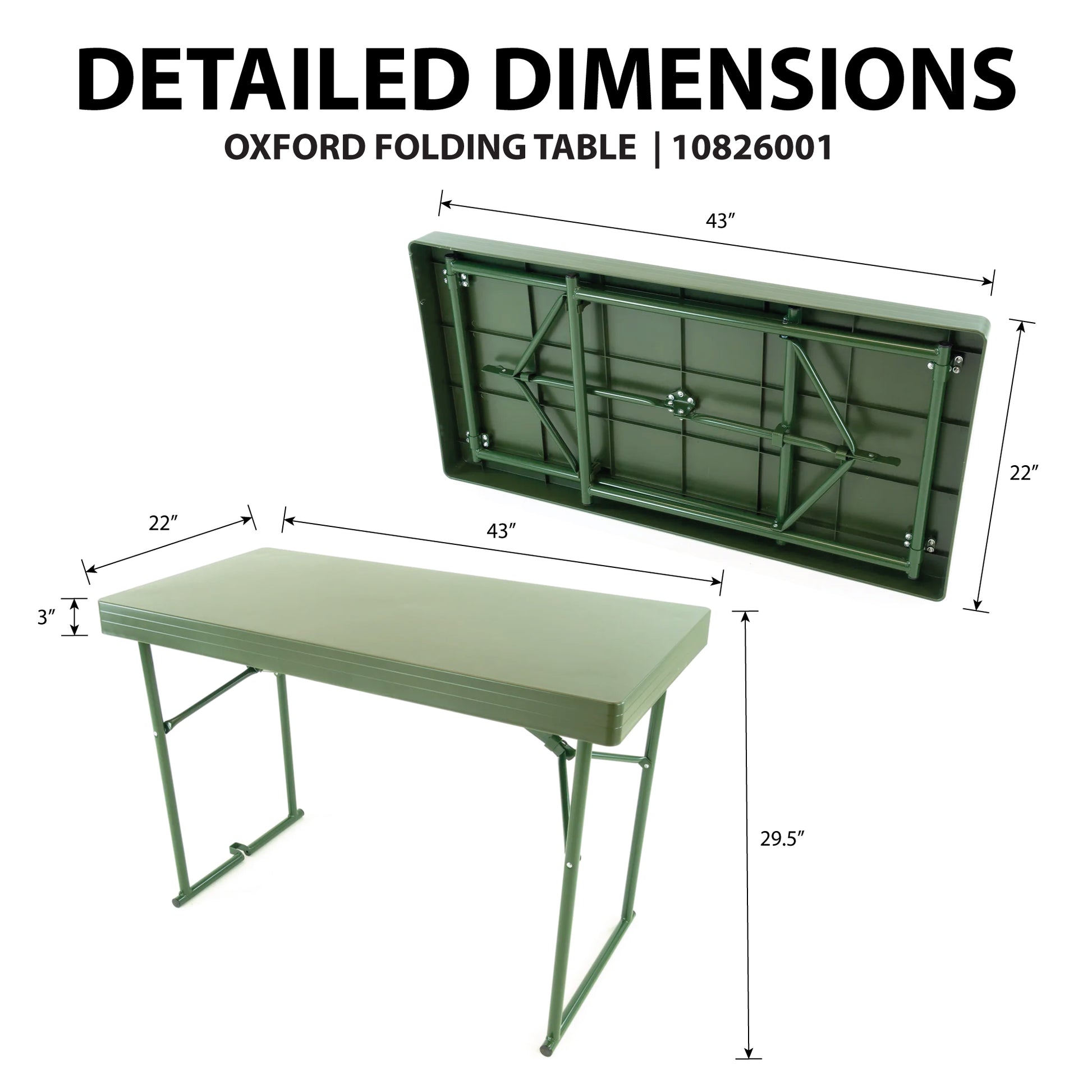Oxford Folding Table Set - Custom Folding Wagons
