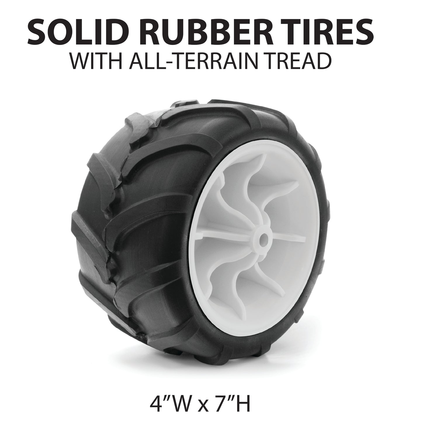 All-Terrain Rubber Wagon Wheels