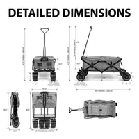 Thumbnail for Two-Tone All-Terrain Folding Wagon - Custom Folding Wagons