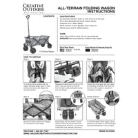 Thumbnail for Two-Tone All-Terrain Folding Wagon - Custom Folding Wagons