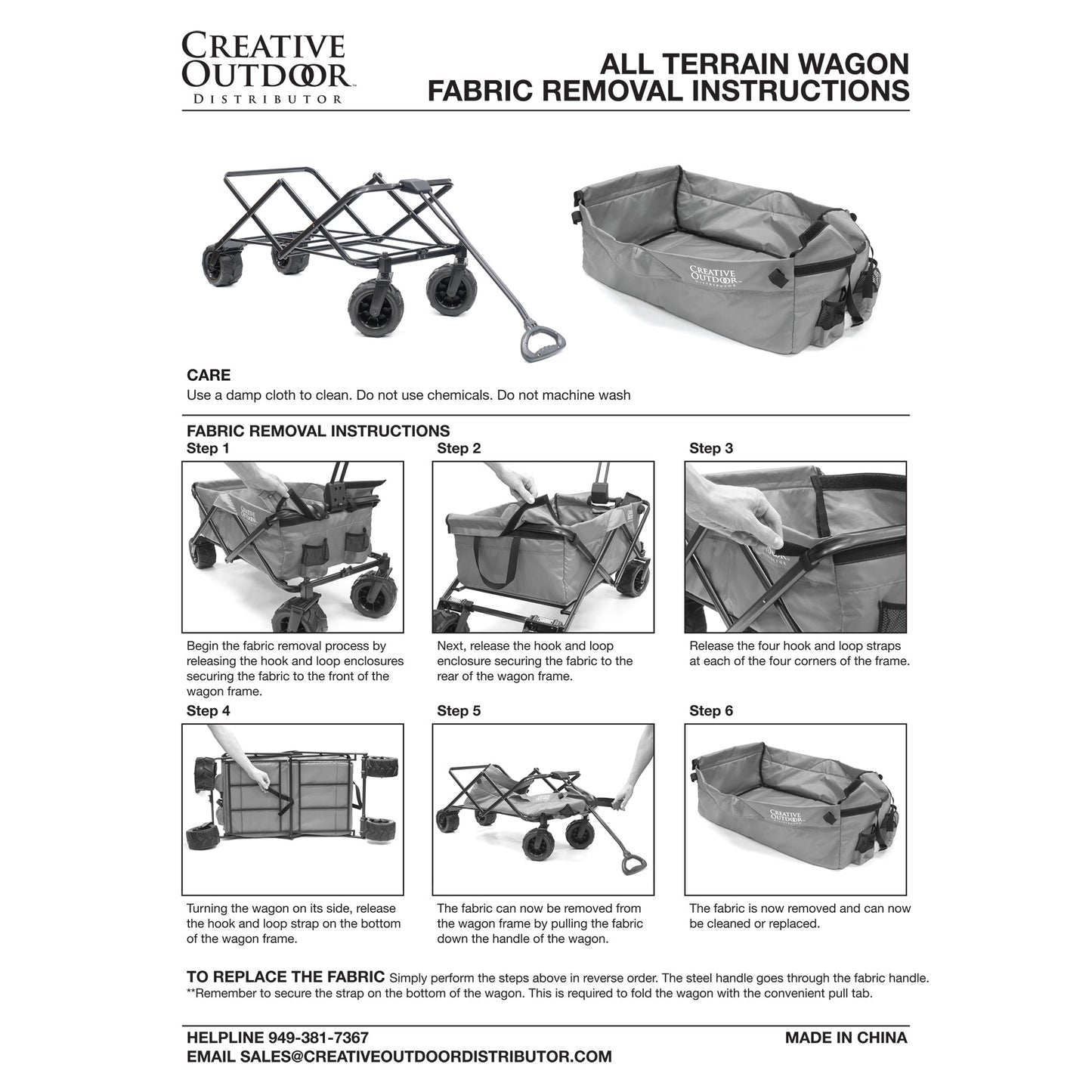 Two-Tone All-Terrain Folding Wagon - Custom Folding Wagons