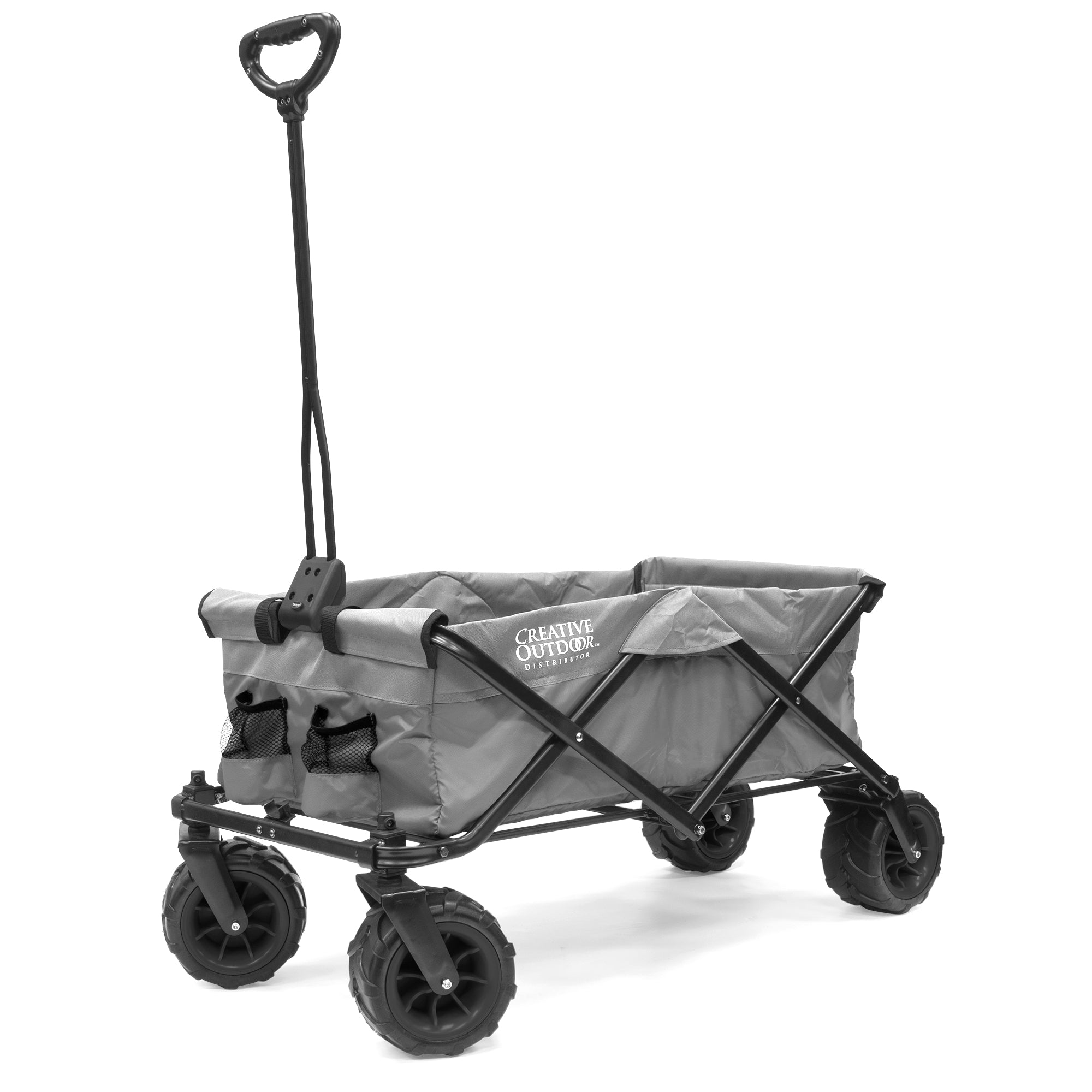 All-Terrain Folding Collapsible Beach Wagon | Heavy Duty | Gray ...