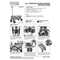 Thumbnail for all-terrain-folding-wagon-navy-gray-diamond