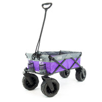 Thumbnail for beach-hauler-xxl-all-terrain-folding-wagon-purple-gray