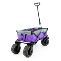 Thumbnail for beach-hauler-xxl-all-terrain-folding-wagon-purple-gray