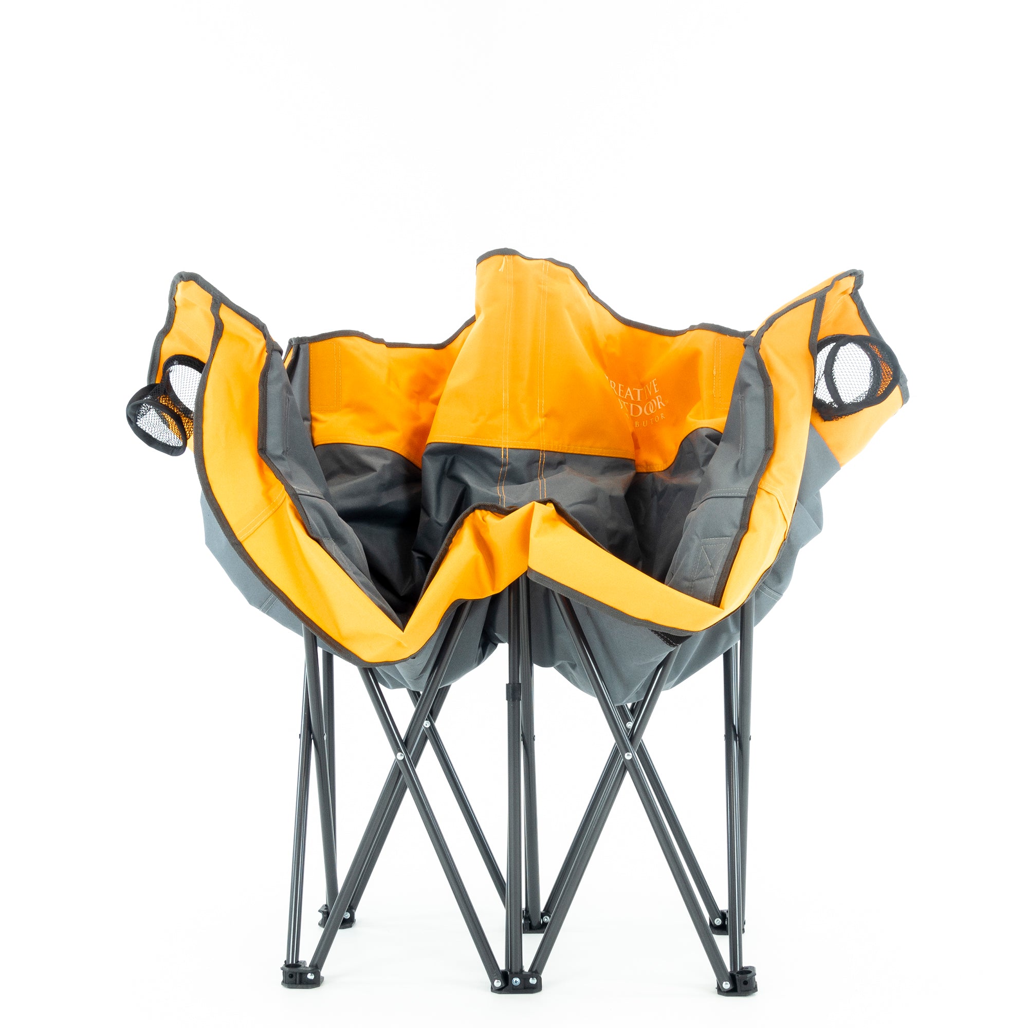 Luxury Loveseat Folding Chair Orange Creative Wagons