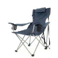 Thumbnail for folding-chair-w-headrest-navy-blue