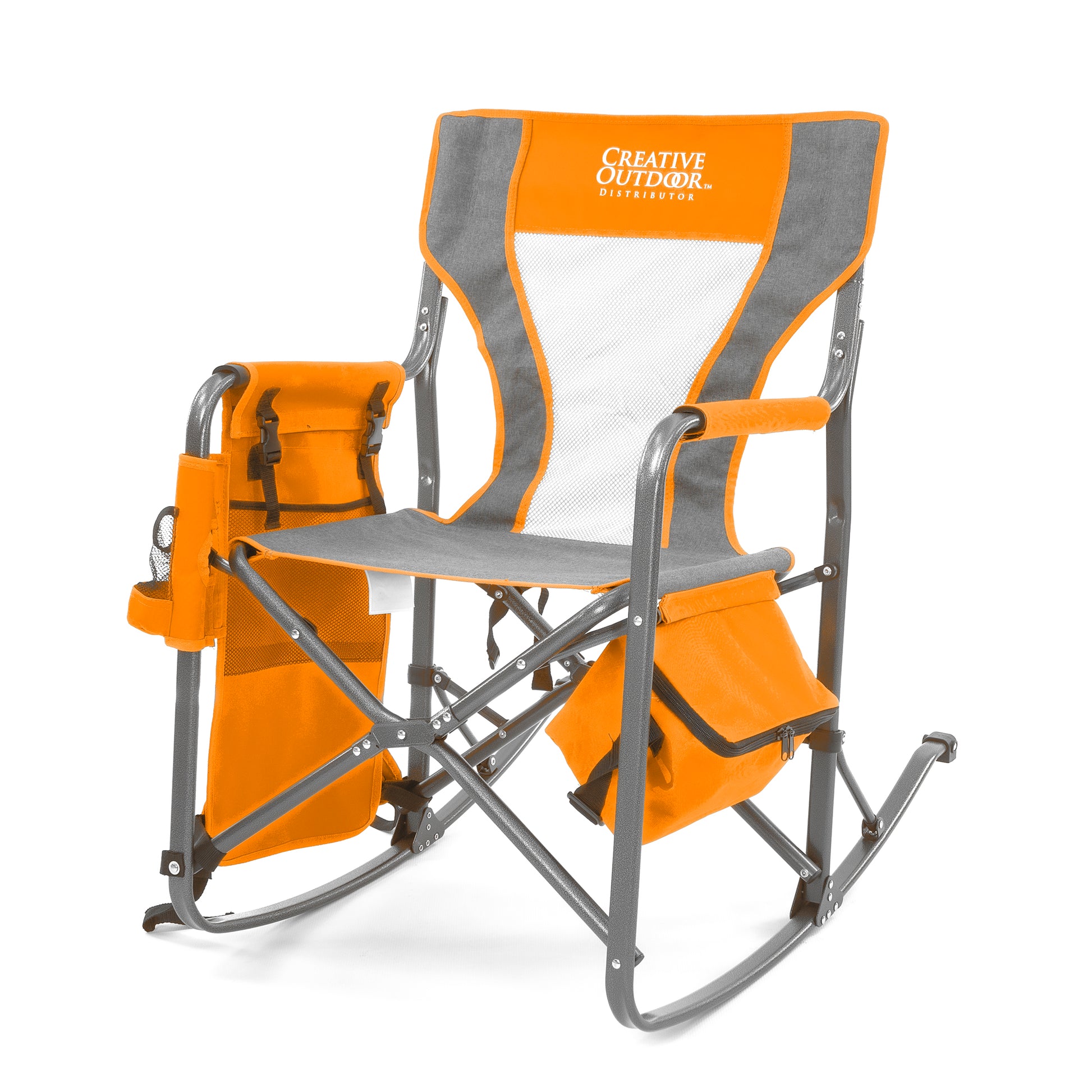 Folding Rocking Chair with Ice Box Cooler | Forest Diamond - Custom Folding Wagons