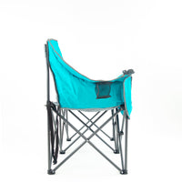 Thumbnail for folding-wine-chair-luxury-loveseat-tealgray