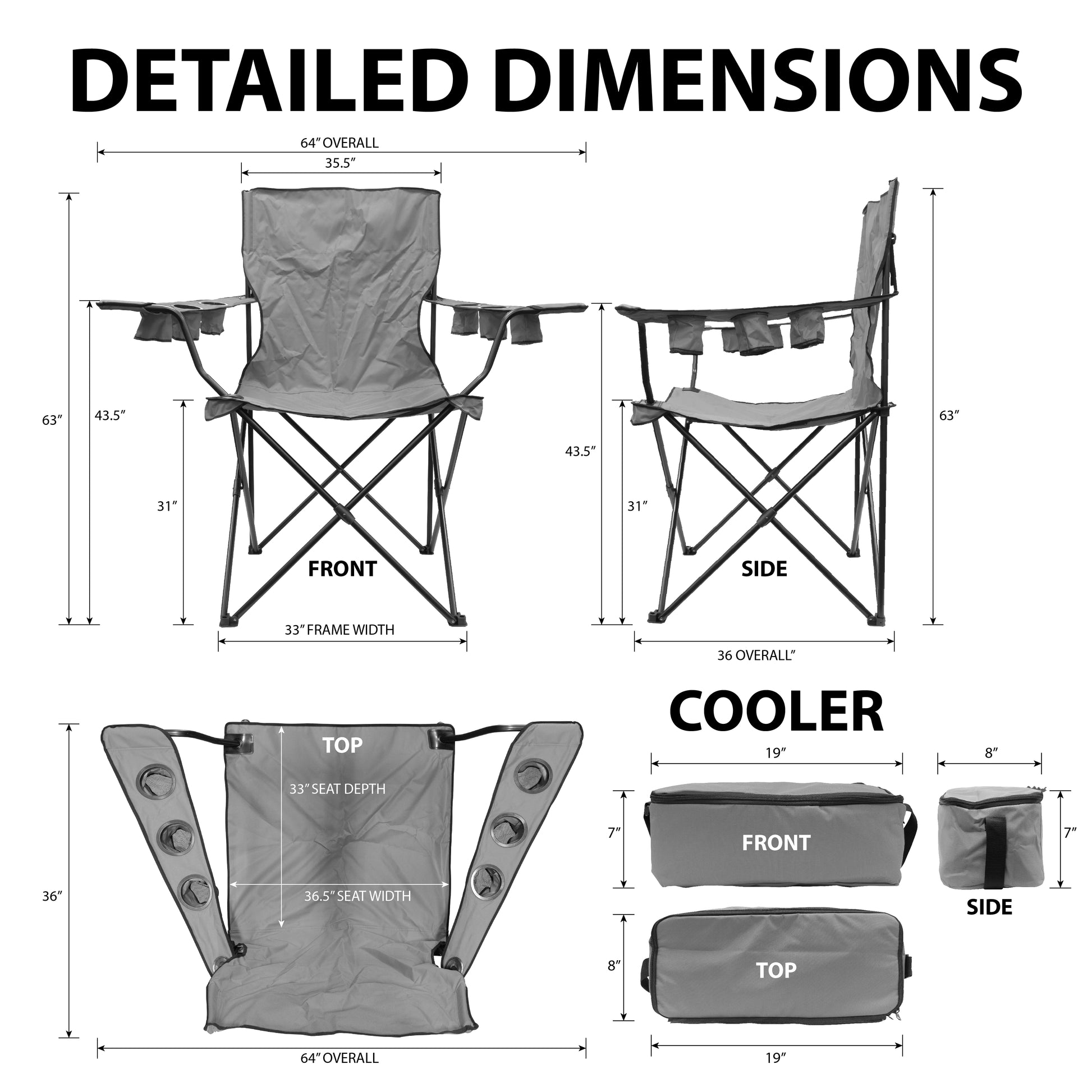 Giant Kingpin Folding Chair - Custom Folding Wagons