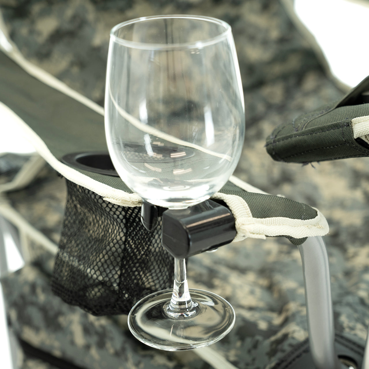 iChair Folding Wine Chair with Adjustable Table | Official US Army Licensed - Custom Folding Wagons