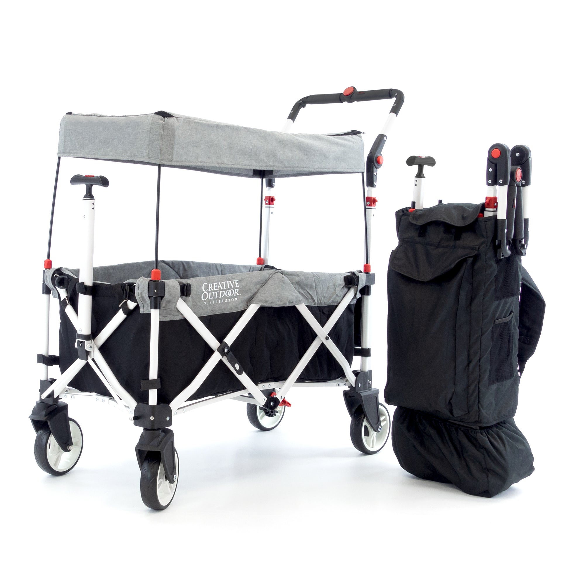 smallest folding stroller wagon Pack & Push Compact Stroller Wagon
