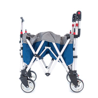 Thumbnail for pack-and-push-folding-stroller-wagon-blue-gray
